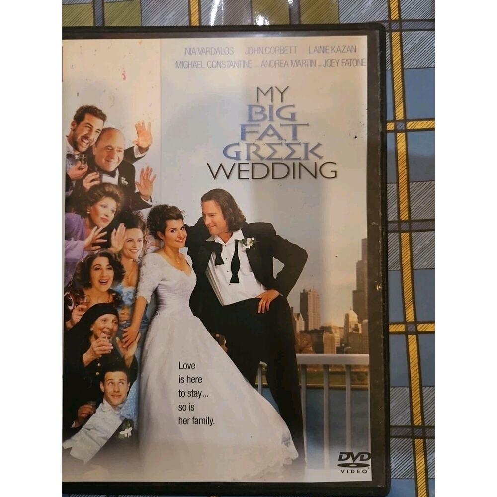 My Big Fat Greek Wedding (DVD, 2002) Tested slim case Cropped artwork.